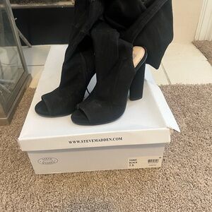 Steve Madden Women's Black Heeled Boots